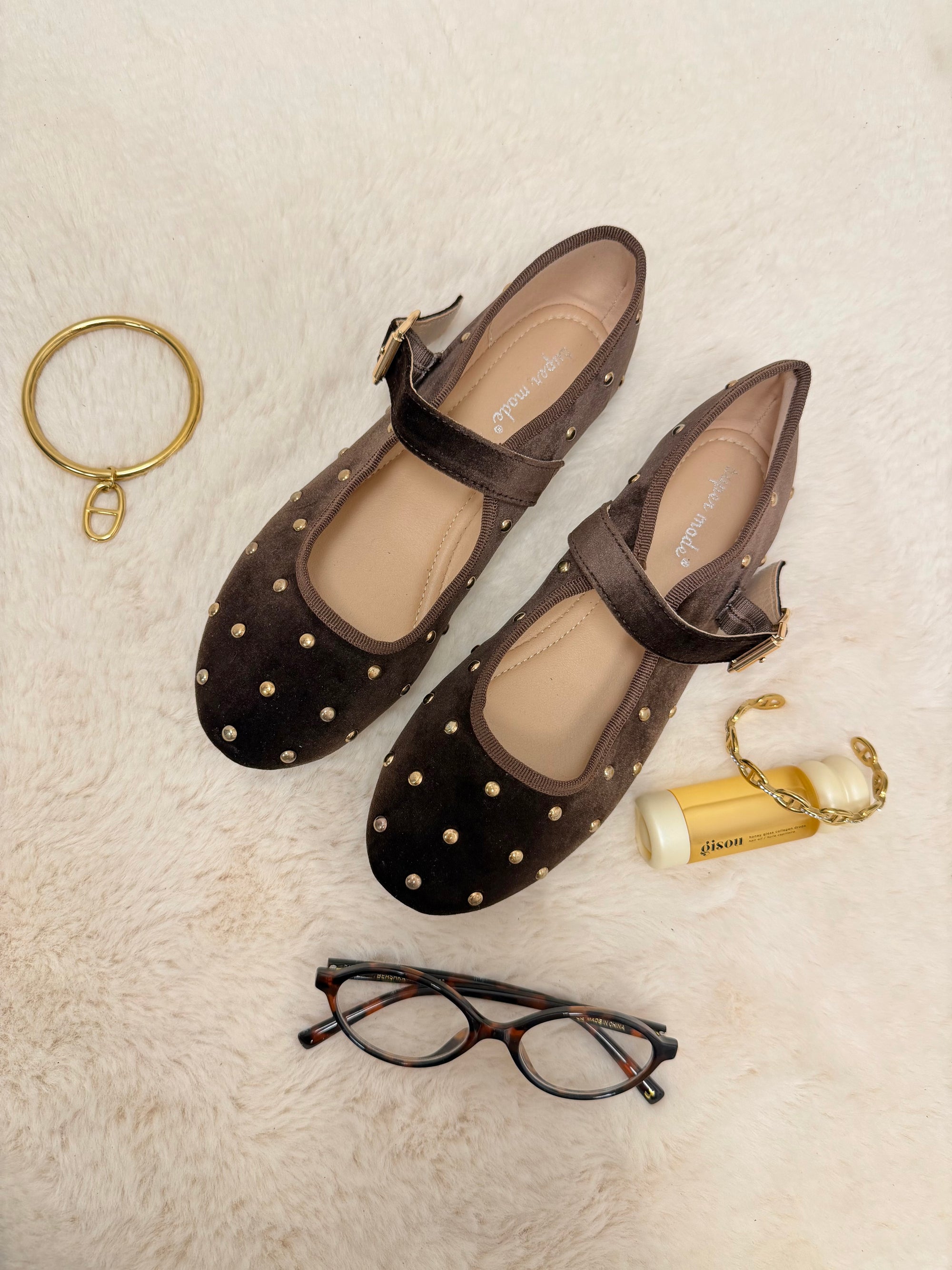 BALLERINES SOLINE MARRON
