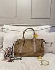 SAC CLÉO TAUPE BI MATIÈRE