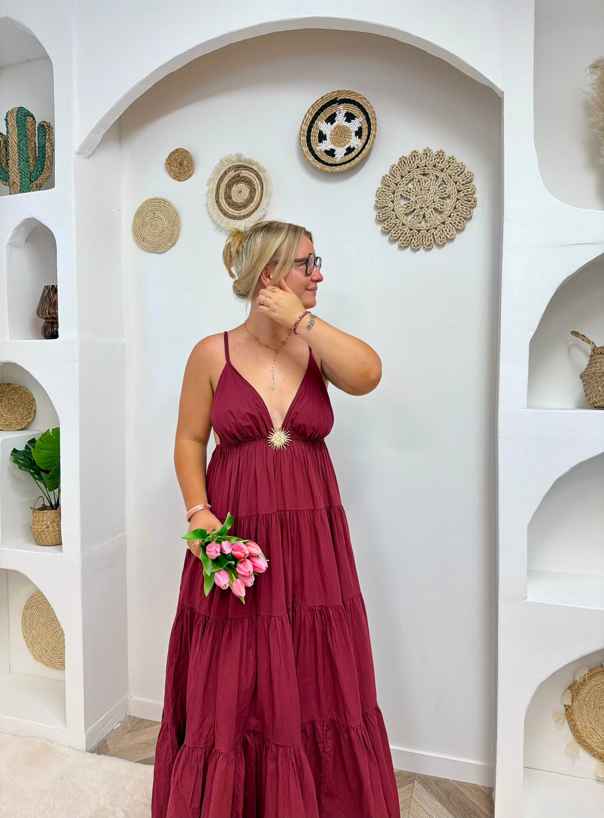 ROBE SOLEIL BORDEAUX
