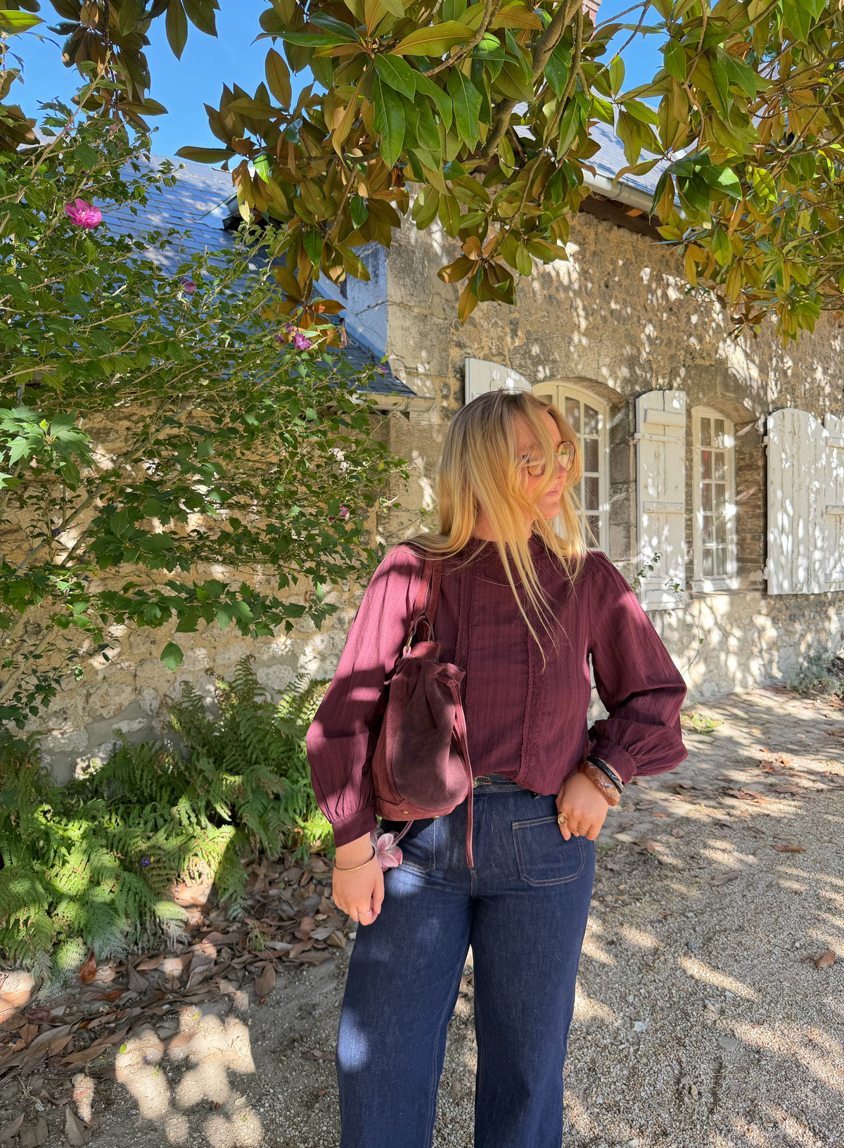 BLOUSE GASPARD BORDEAUX