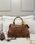 SAC ALIX XL COGNAC MAT