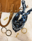 FOULARD MAÉNA BLEU MARINE