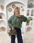 PULL MOHAIR KÉLIA KAKI