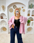 GILET OPALE ROSE