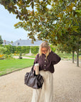 GILET GARANCE CHOCOLAT