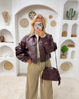 VESTE SOLINE BORDEAUX
