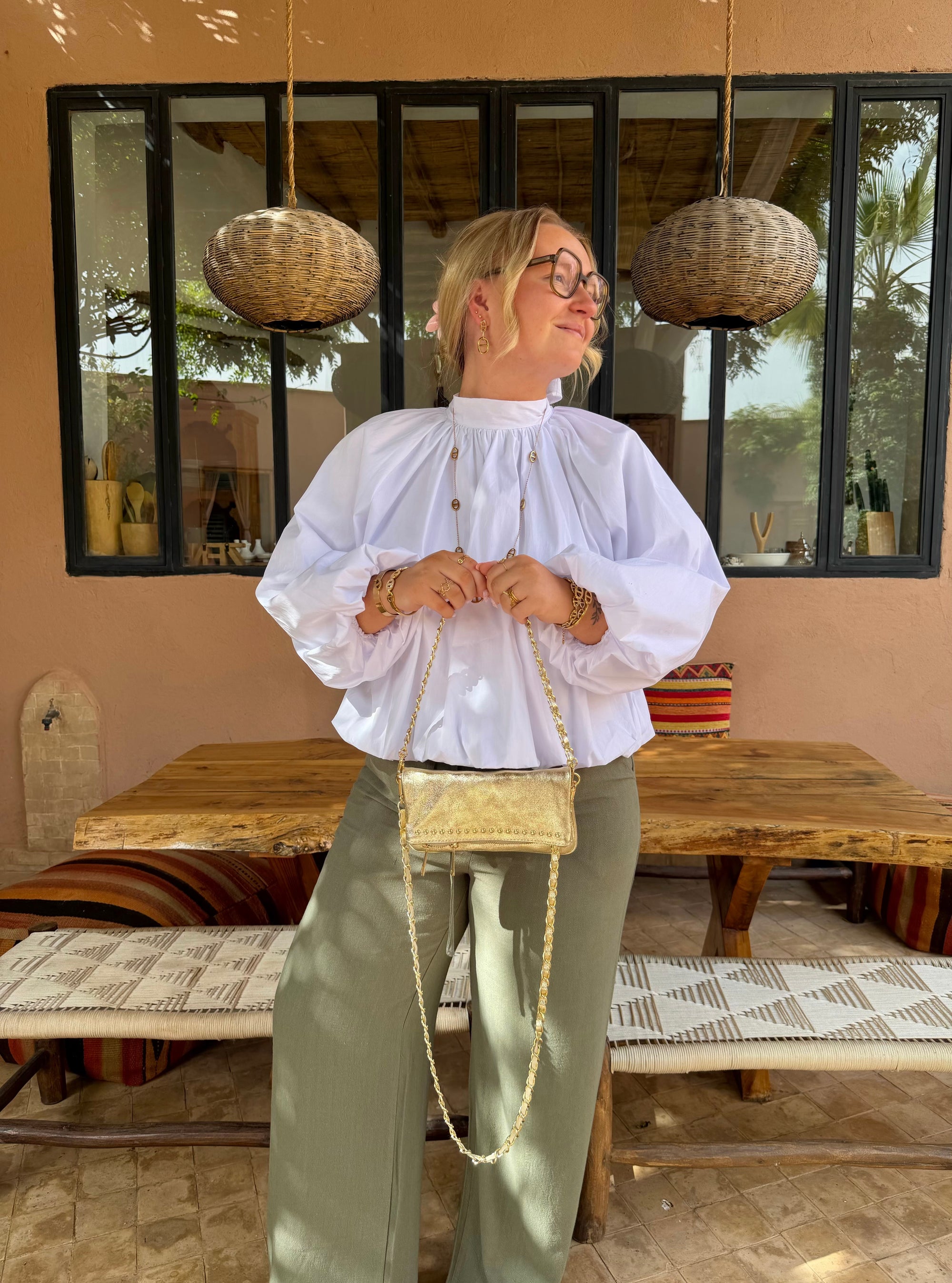 BLOUSE NŒUD ASTRID BLANCHE