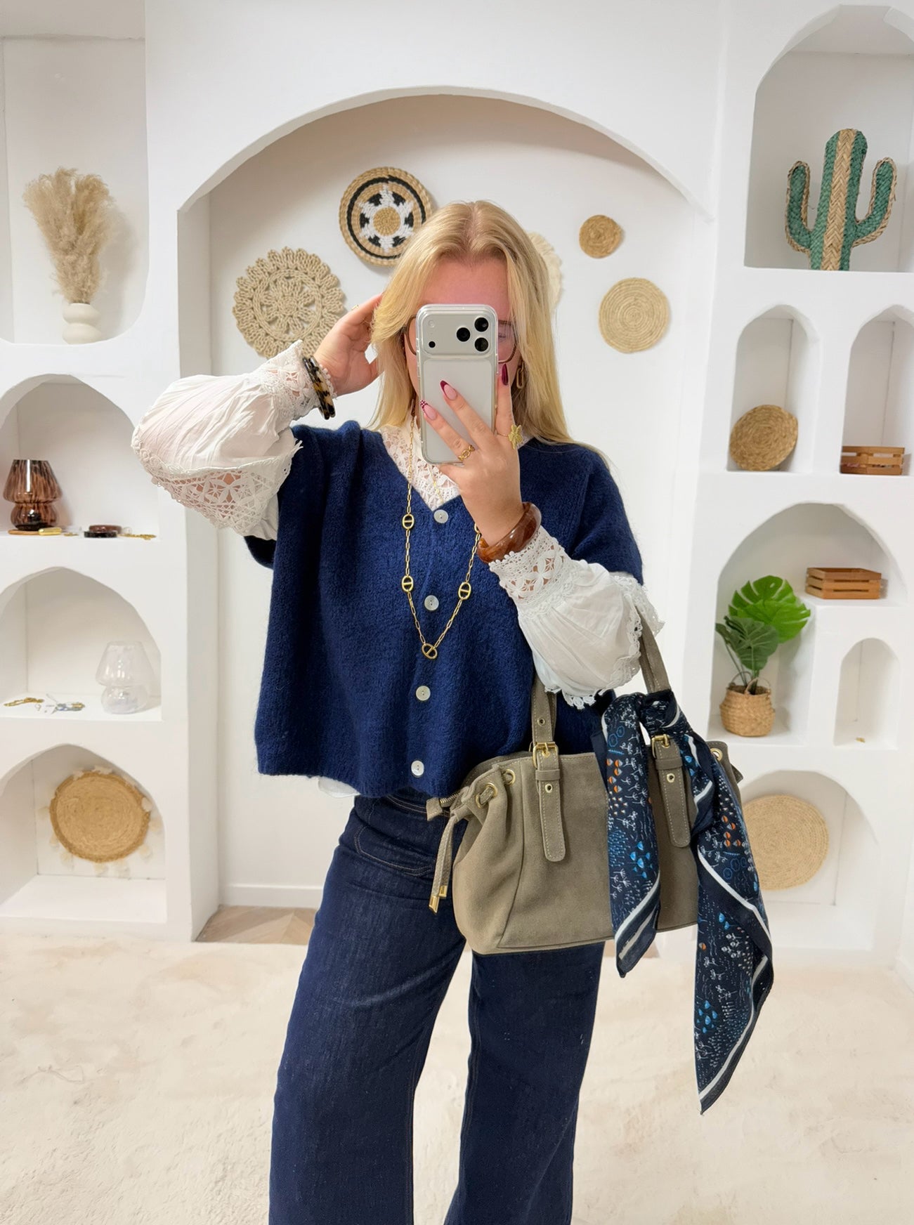 GILET NINON BLEU MARINE