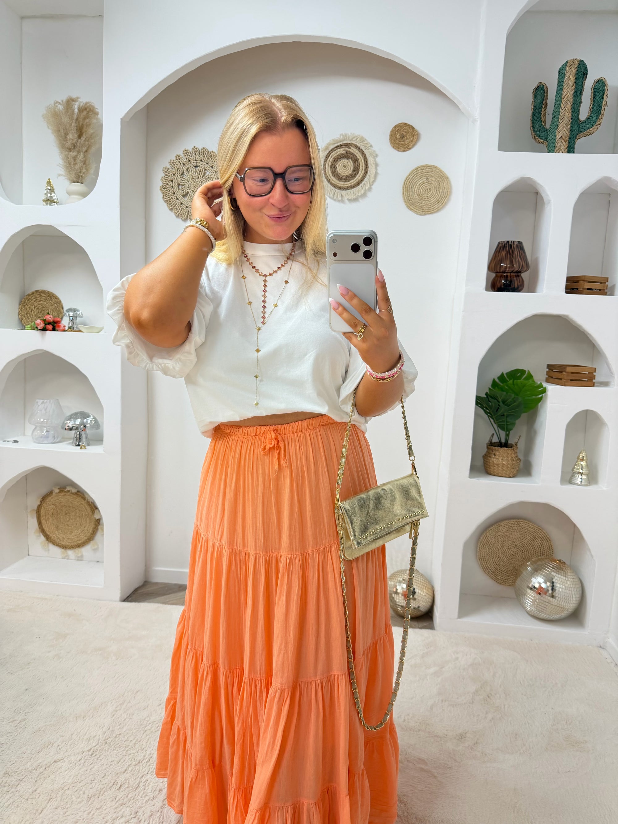 JUPE ENOLA ORANGE