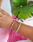 BRACELET ALMA STRASS ROSE