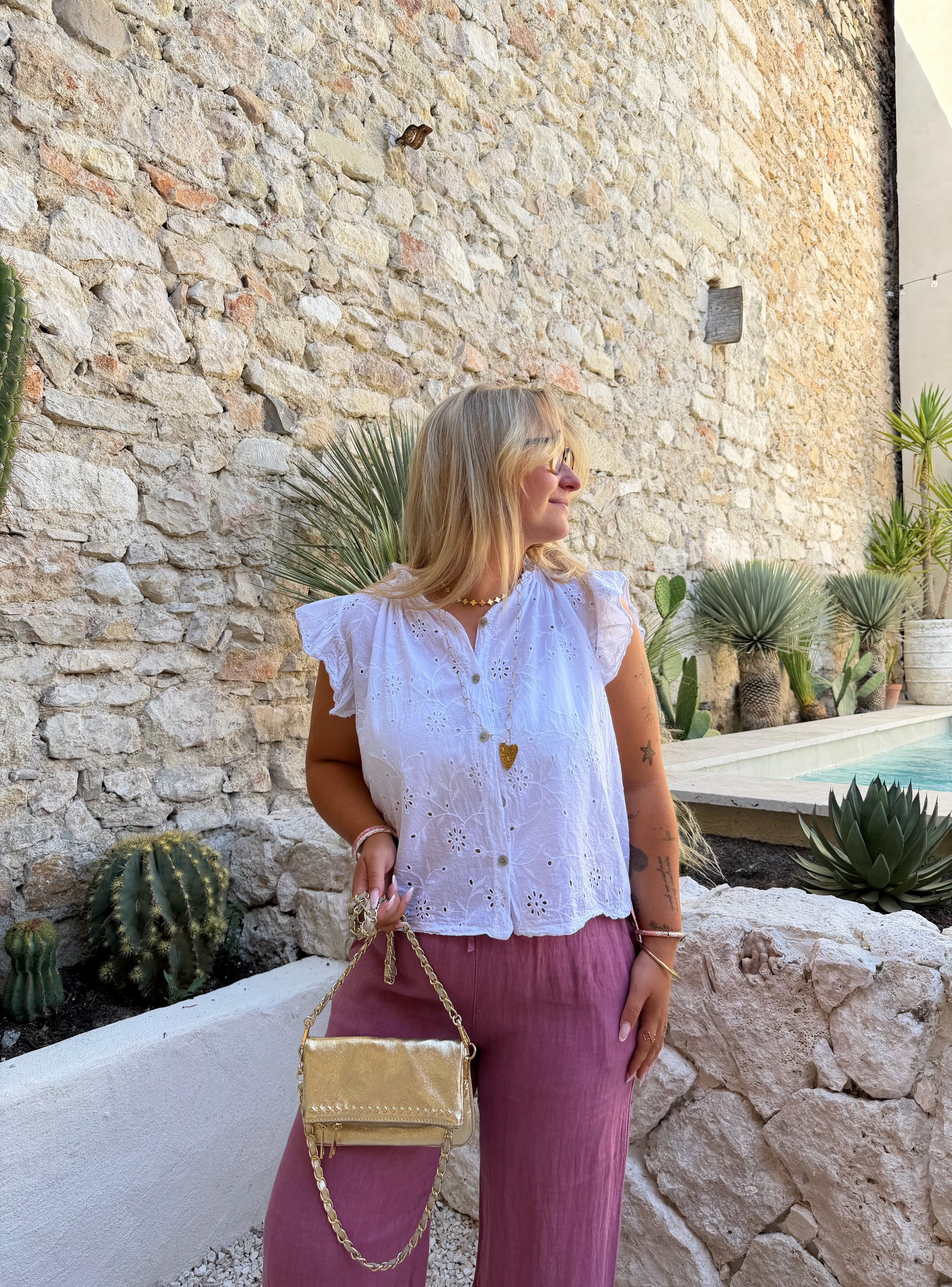 BLOUSE CASSANDRE BLANCHE