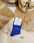 CHAUSSETTE PAILLETTES BLEU