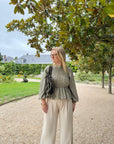 BLOUSE VICHY ELENA KAKI