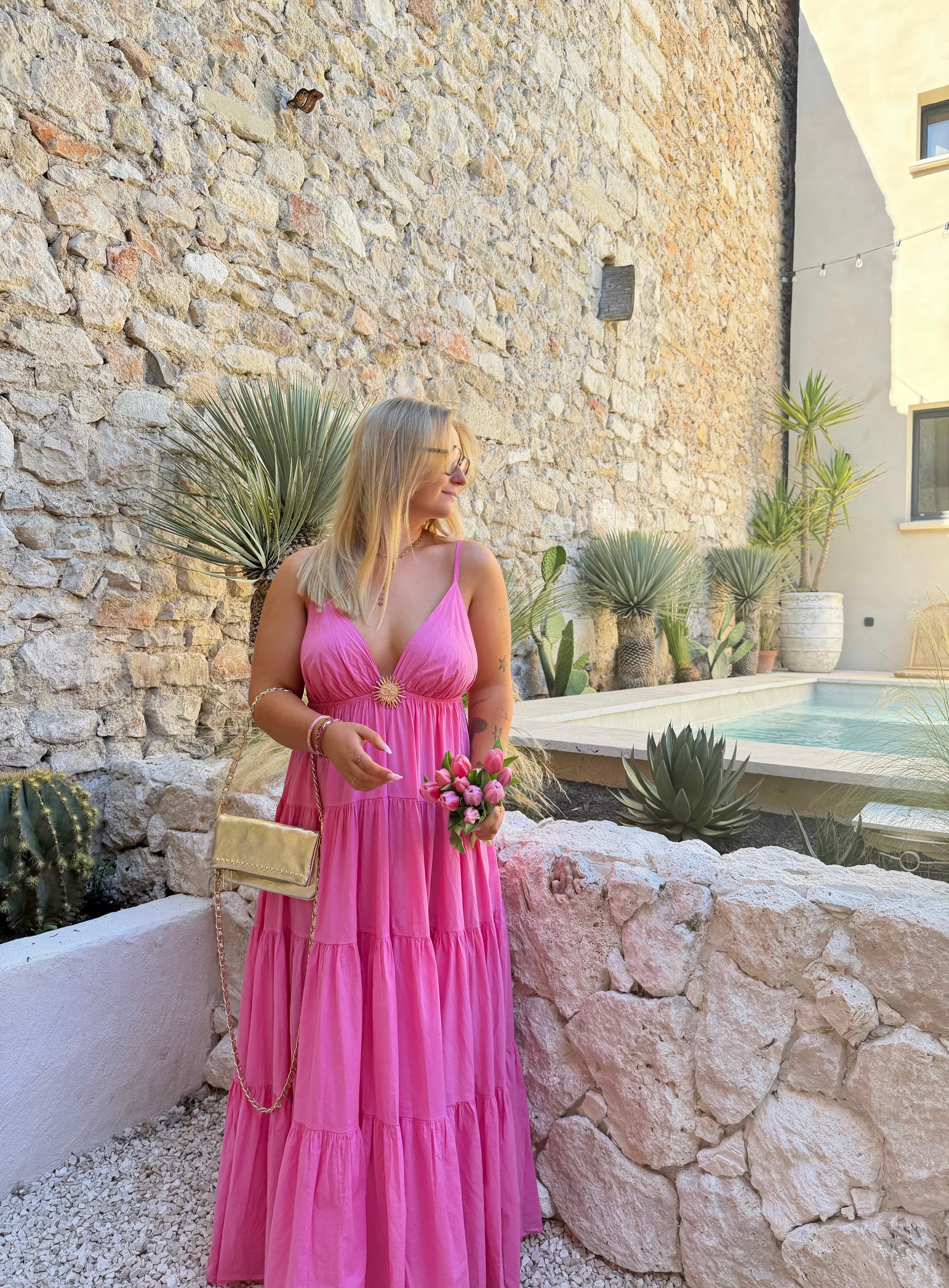 ROBE SOLEIL ROSE