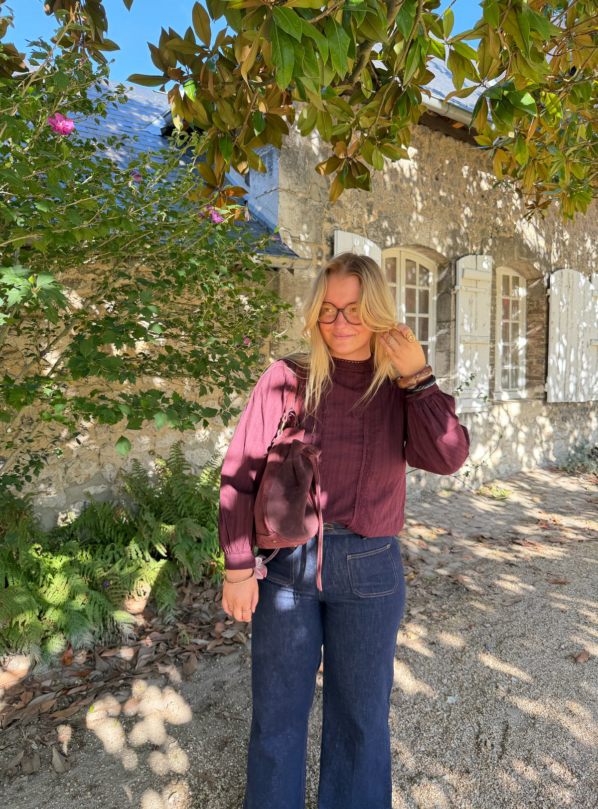 BLOUSE GASPARD BORDEAUX