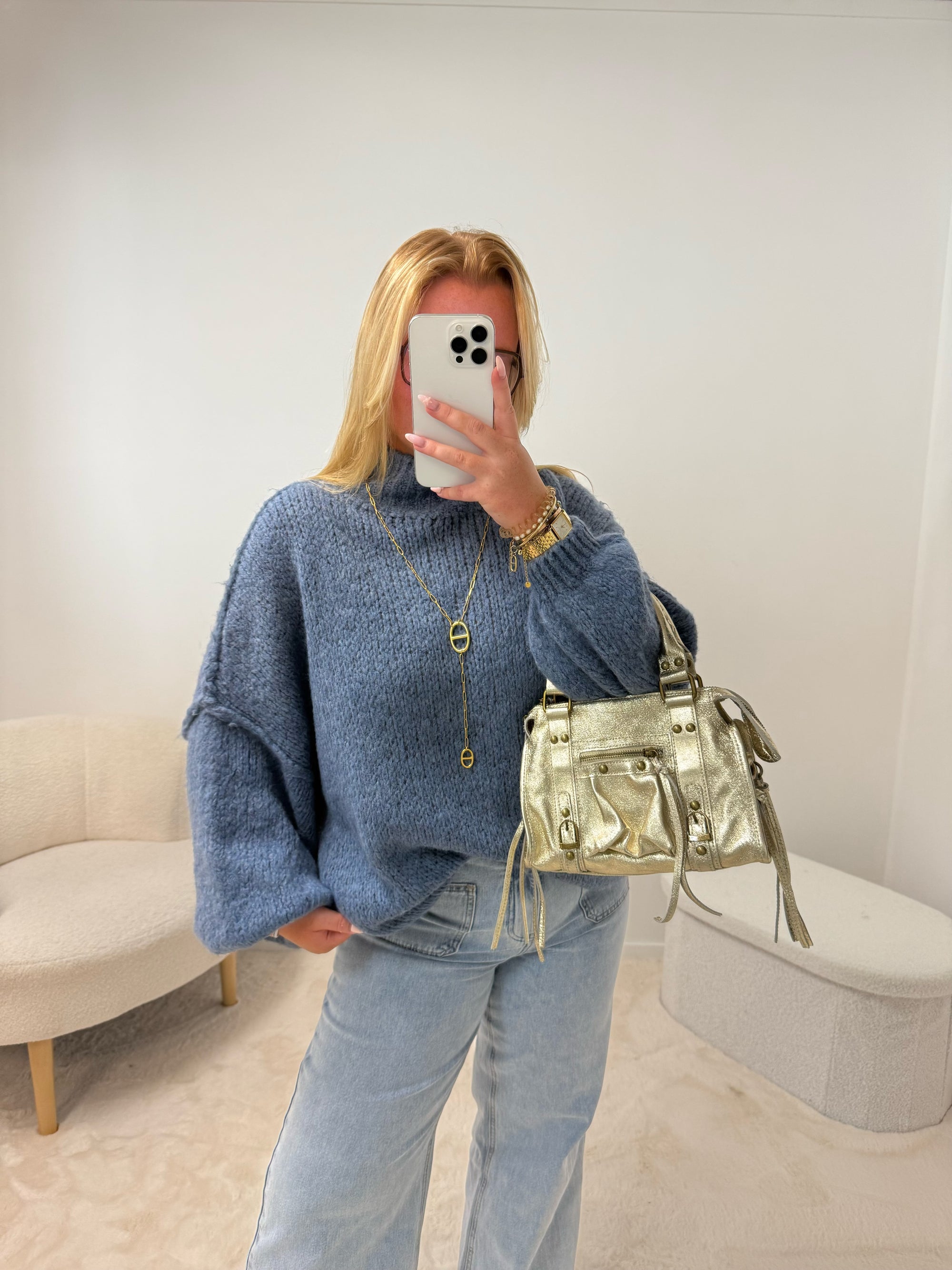 PULL OPALE BLEU JEAN