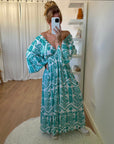 ROBE THAÏS TURQUOISE
