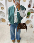 VESTE LÉONIE TURQUOISE