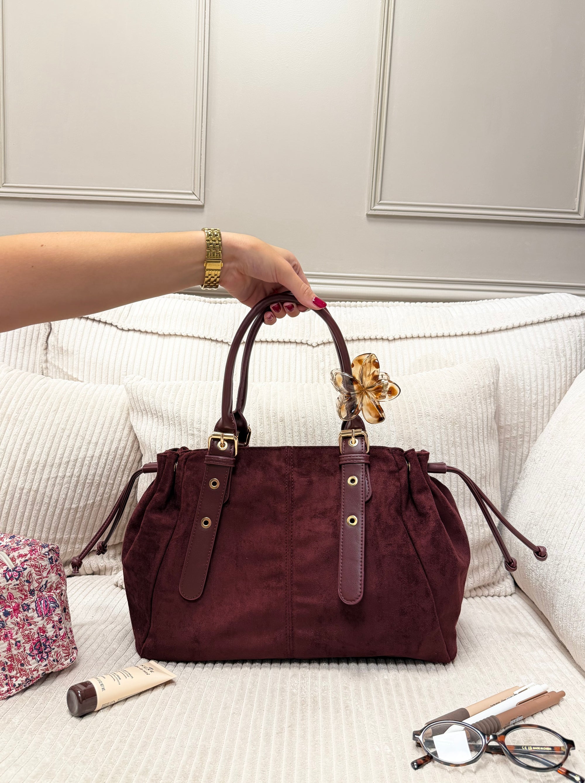 SAC CLÉO BORDEAUX BI MATIÈRE