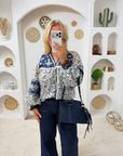 BLOUSE CAMÉLIA BLEU MARINE