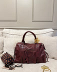 SAC ALIX XL BORDEAUX MAT