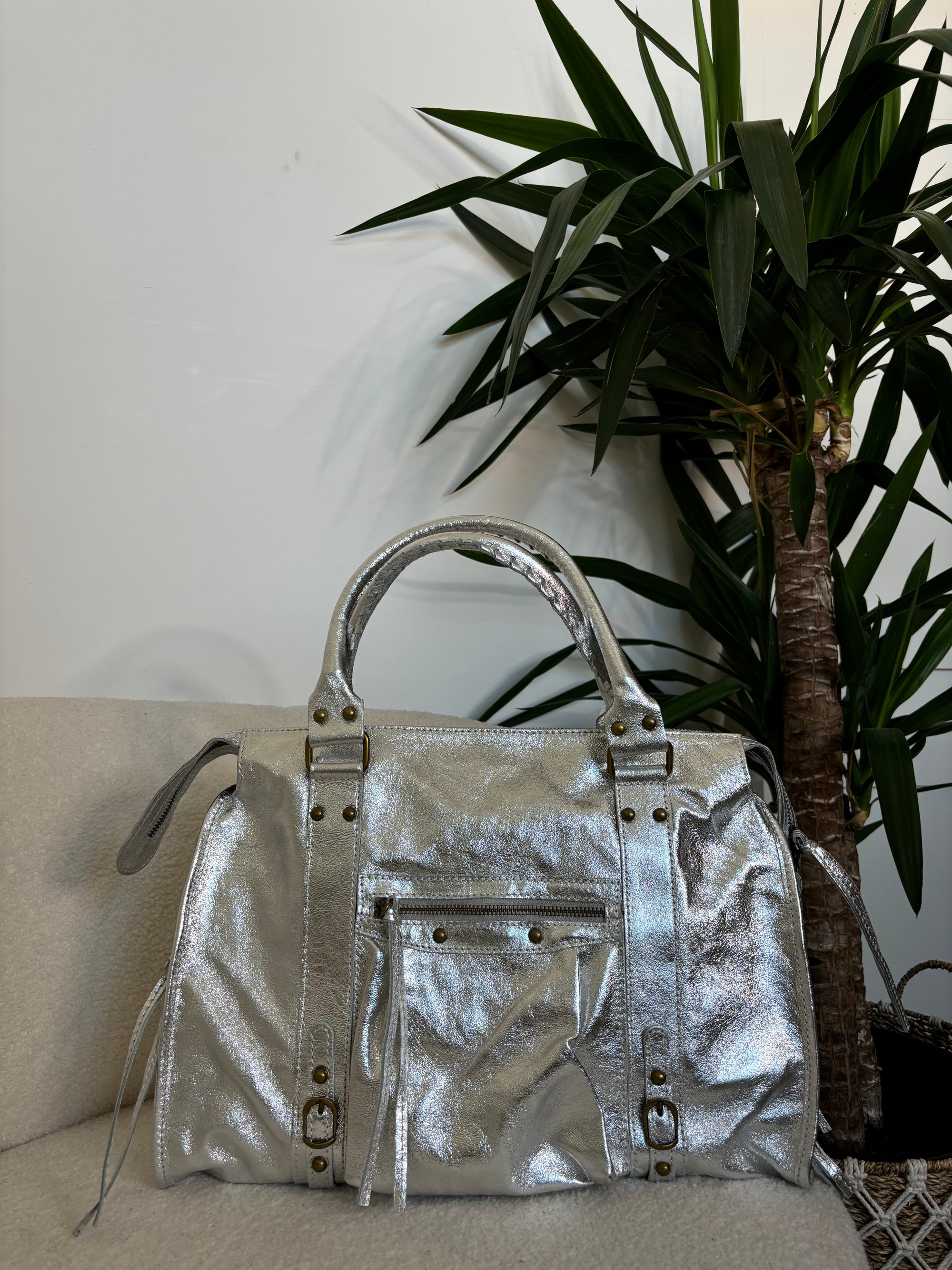 SAC ALIX XL ARGENT CLAIR