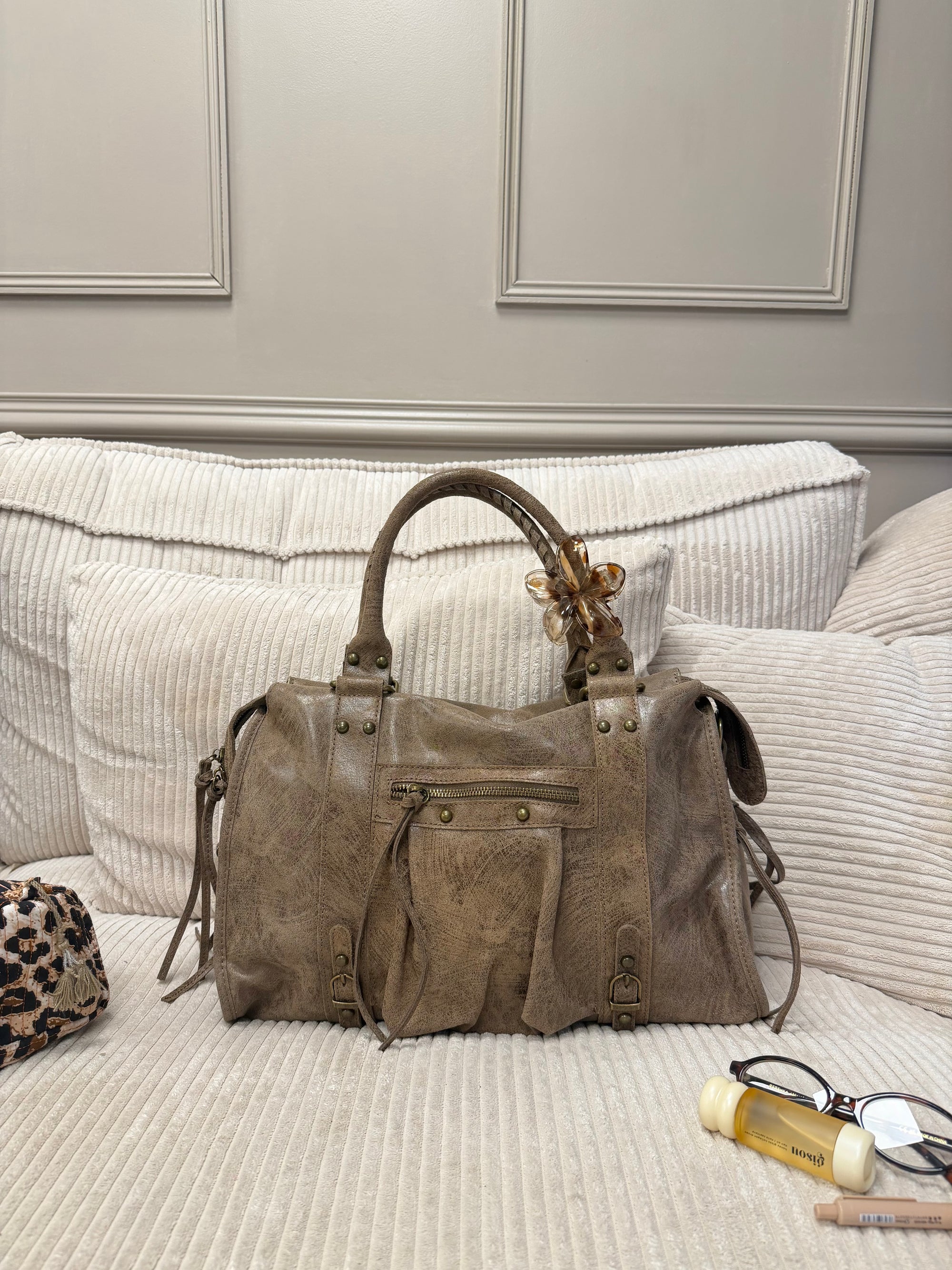 SAC ALIX XL TAUPE MAT