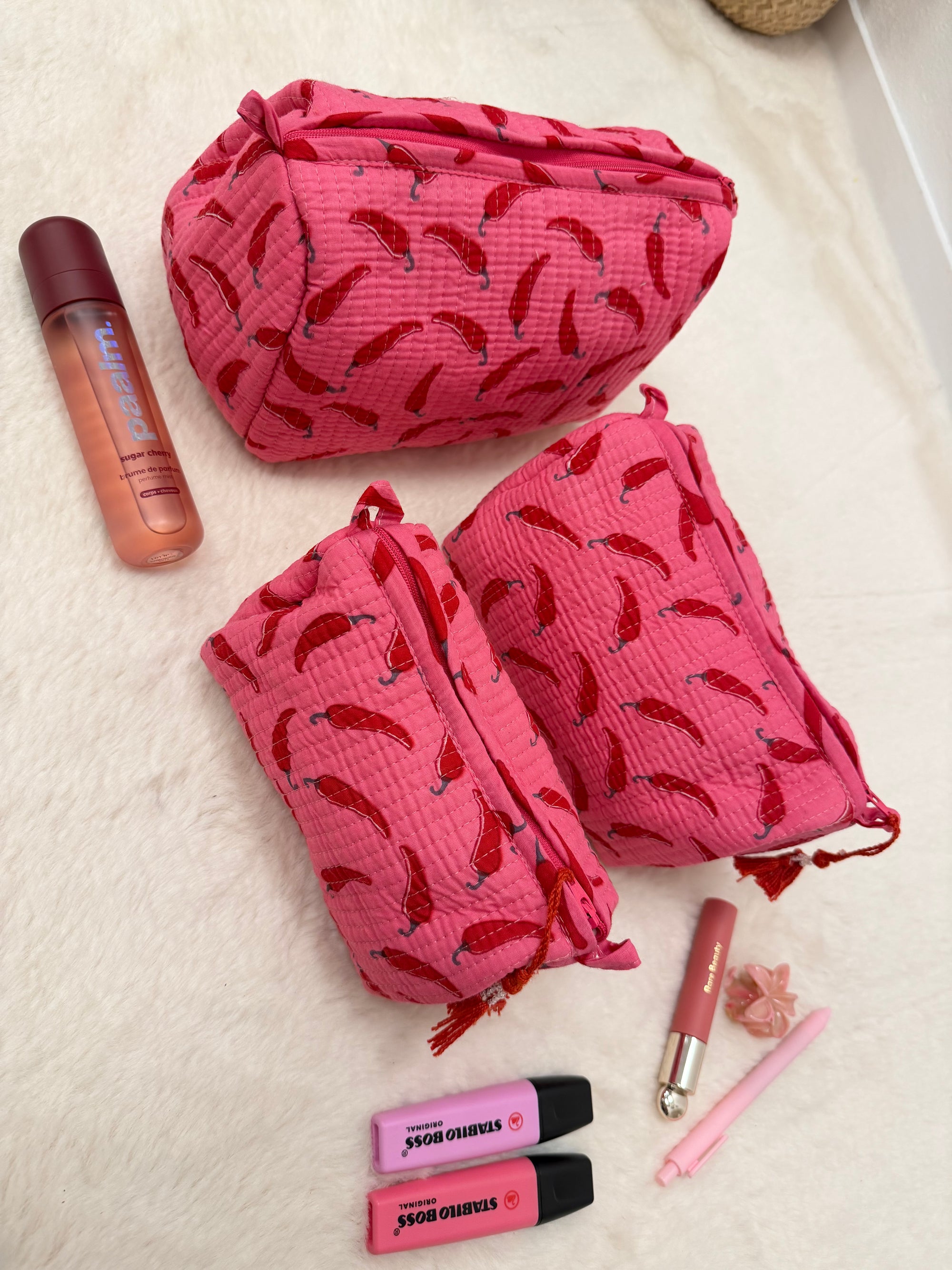 TROUSSE MATHILDE PIMENT ROSE