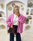 GILET OPALE FUSHIA