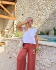 PANTALON MAUREEN TERRACOTTA