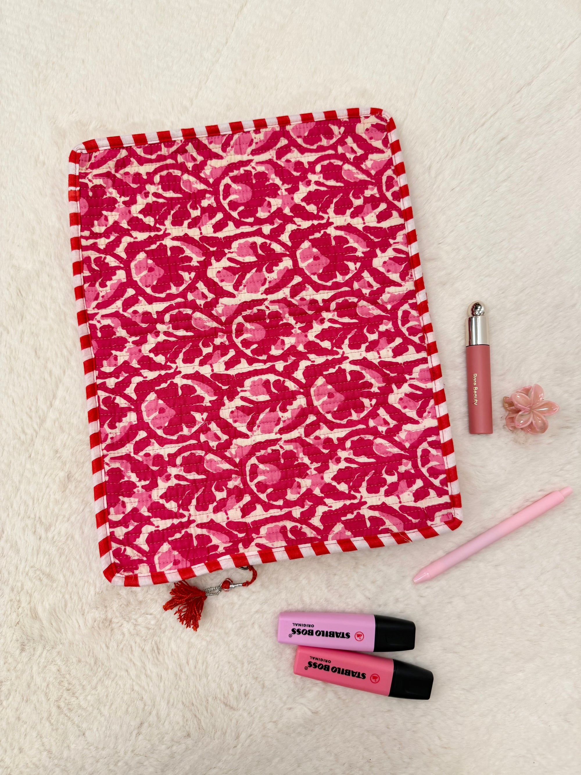 POCHETTE ORDINATEUR 15" FUSHIA ET ROUGE