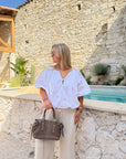 BLOUSE BOUFFANTE BLANCHE