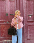 VESTE À POIS ROSE