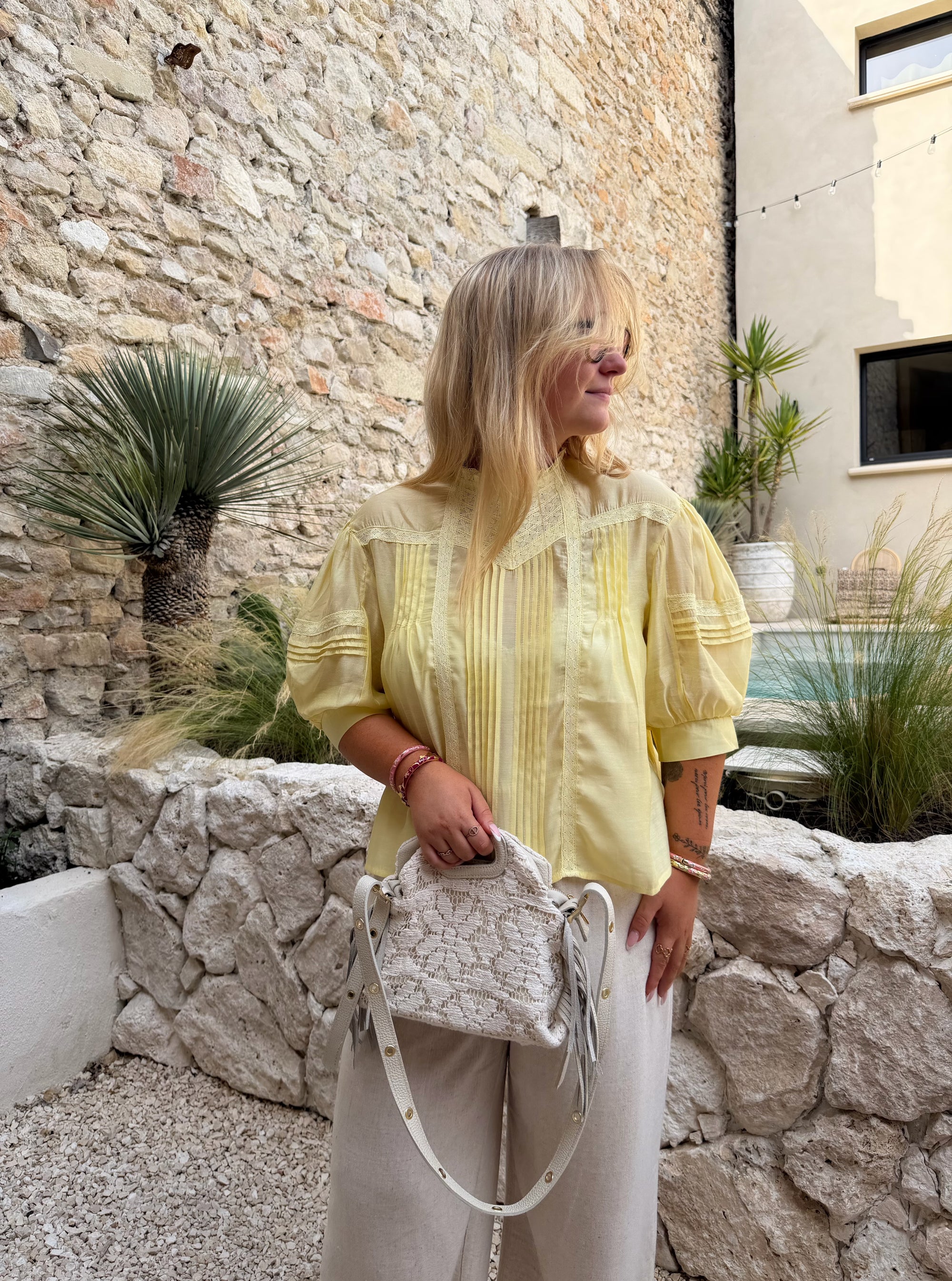 BLOUSE JANELLE JAUNE