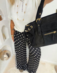 PANTALON POIS NOIR
