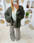 GILET OPALE KAKI FONCÉ