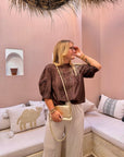 BLOUSE JANELLE CHOCOLAT
