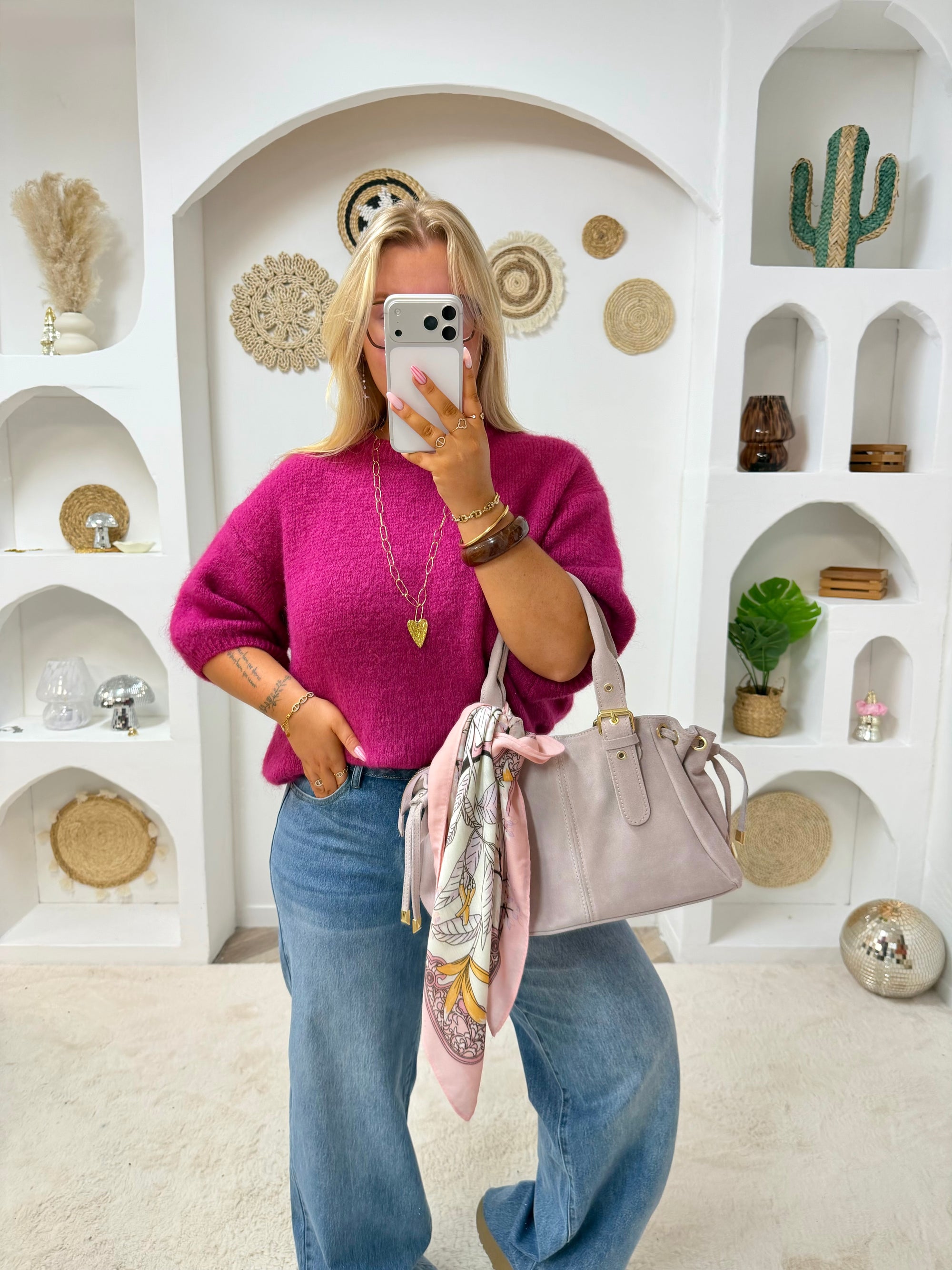 PULL ELÉA FRAMBOISE