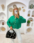 GILET CHLOÉ VERT