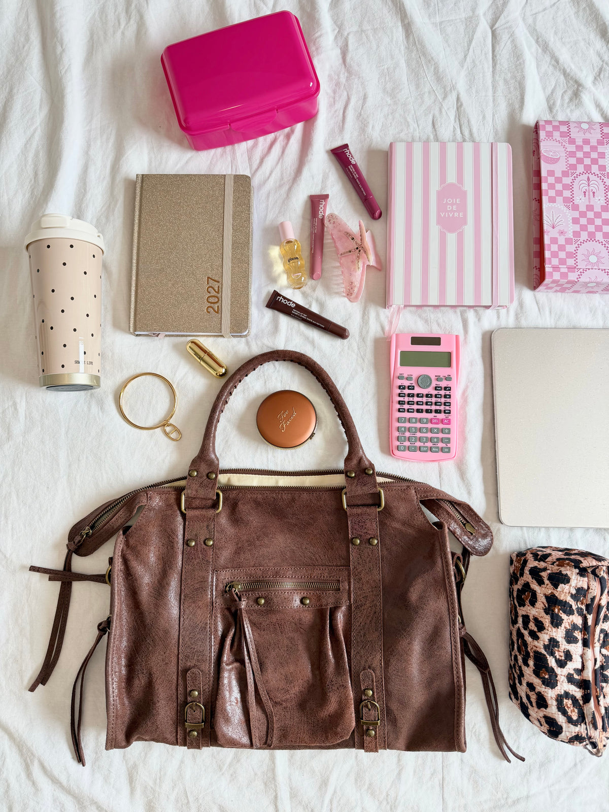 SAC ALIX XL MARRON MAT