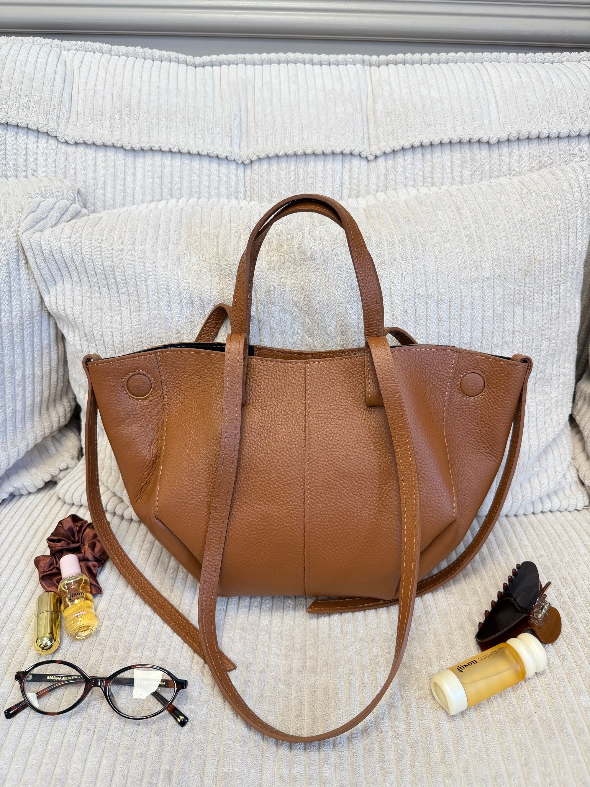 SAC EVA GRAINÉ CAMEL