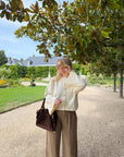 GILET GARANCE ÉCRU